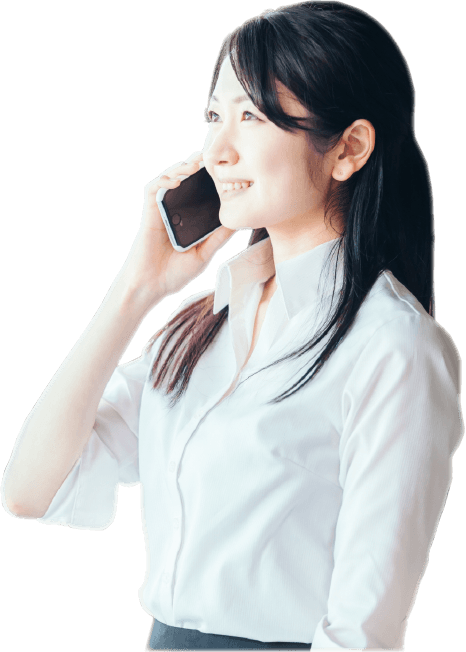 電話をする女性